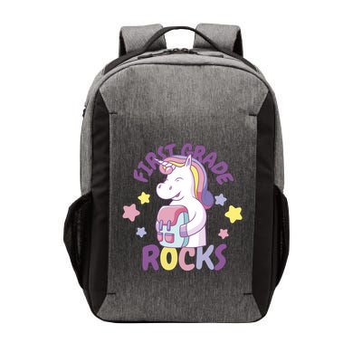 First Grade Rocks Unicorn Back To School Vector Backpack