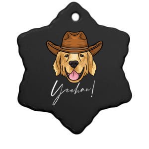 Funny Golden Retriever, Golden Retriever, Dog Lover, Dog Ceramic Star Ornament