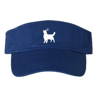 Funny Golden Retriever Dog Christmas Reindeer Antlers Xmas Meaningful Gift Visor