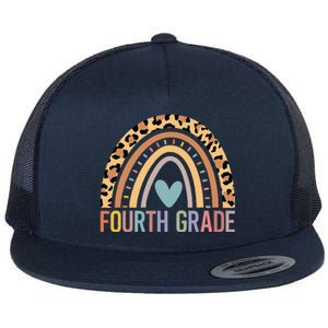 Fourth Grade Rainbow Teacher Team 4th Grade Squad Flat Bill Trucker Hat