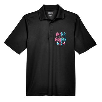 Funny Gender Reveal Keeper Of The Gender Men's Origin Performance Piqué Polo