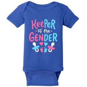 Funny Gender Reveal Keeper Of The Gender Baby Bodysuit