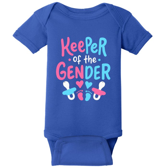 Funny Gender Reveal Keeper Of The Gender Baby Bodysuit