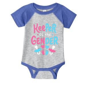 Funny Gender Reveal Keeper Of The Gender Infant Baby Jersey Bodysuit