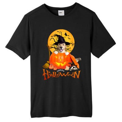 Funny Golden Retriever Dog Spooky Halloween Tall Fusion ChromaSoft Performance T-Shirt