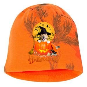 Funny Golden Retriever Dog Spooky Halloween Kati - Camo Knit Beanie