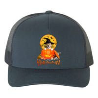 Funny Golden Retriever Dog Spooky Halloween Yupoong Adult 5-Panel Trucker Hat