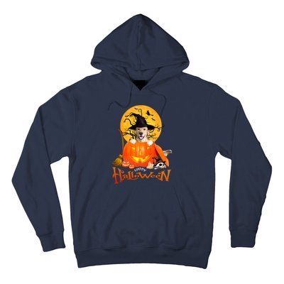 Funny Golden Retriever Dog Spooky Halloween Hoodie