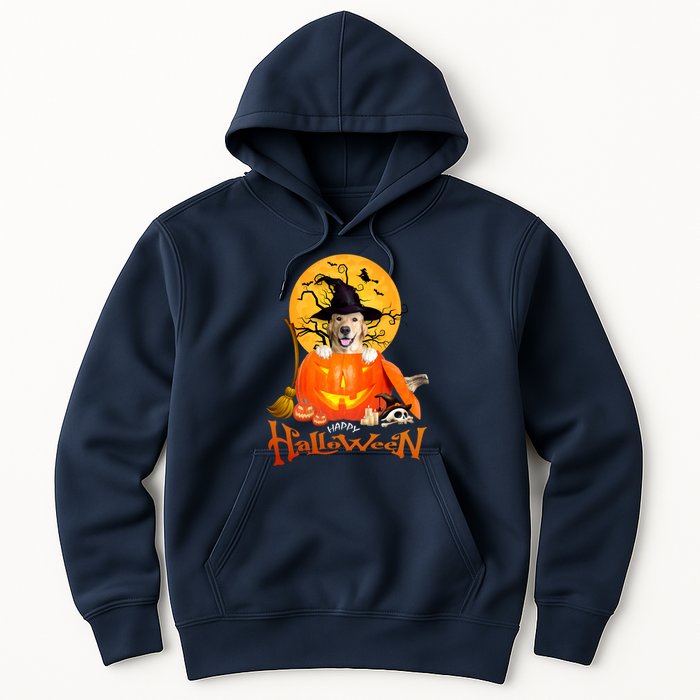 Funny Golden Retriever Dog Spooky Halloween Hoodie