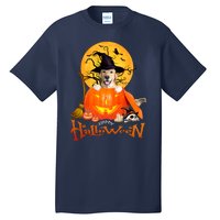 Funny Golden Retriever Dog Spooky Halloween Tall T-Shirt