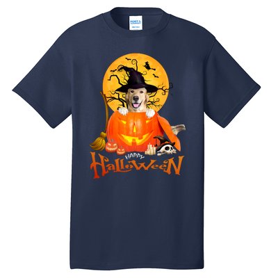 Funny Golden Retriever Dog Spooky Halloween Tall T-Shirt