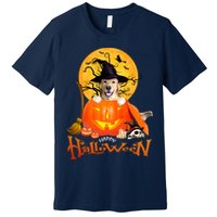 Funny Golden Retriever Dog Spooky Halloween Premium T-Shirt