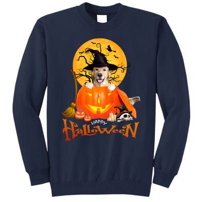 Funny Golden Retriever Dog Spooky Halloween Tall Sweatshirt