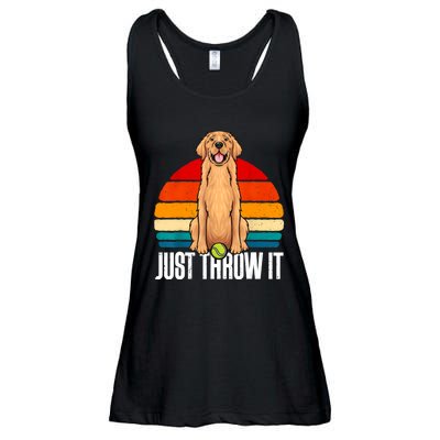 Funny Golden Retriever Owner Dog Lover Golden Retriever Ladies Essential Flowy Tank