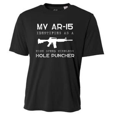 Funny Gun Righs Second Amendment My AR 15 Cooling Performance Crew T-Shirt