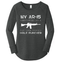 Funny Gun Righs Second Amendment My AR 15 Women's Perfect Tri Tunic Long Sleeve Shirt