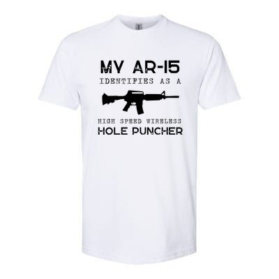 Funny Gun Righs Second Amendment My AR 15 Softstyle CVC T-Shirt