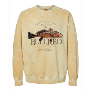 Fishing Gulf Red Drum Redfish Bull Red Colorblast Crewneck Sweatshirt