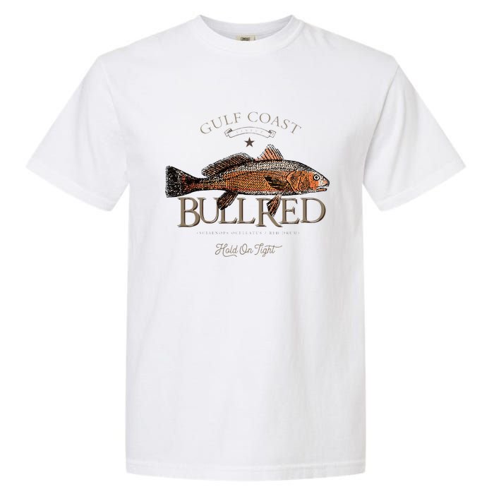 Fishing Gulf Red Drum Redfish Bull Red Garment-Dyed Heavyweight T-Shirt