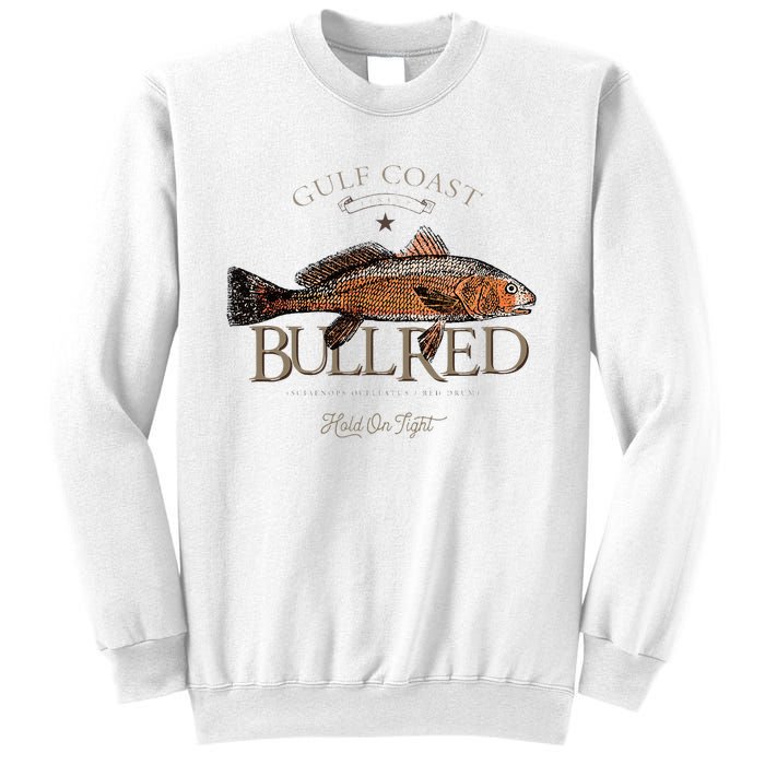 Fishing Gulf Red Drum Redfish Bull Red Sweatshirt