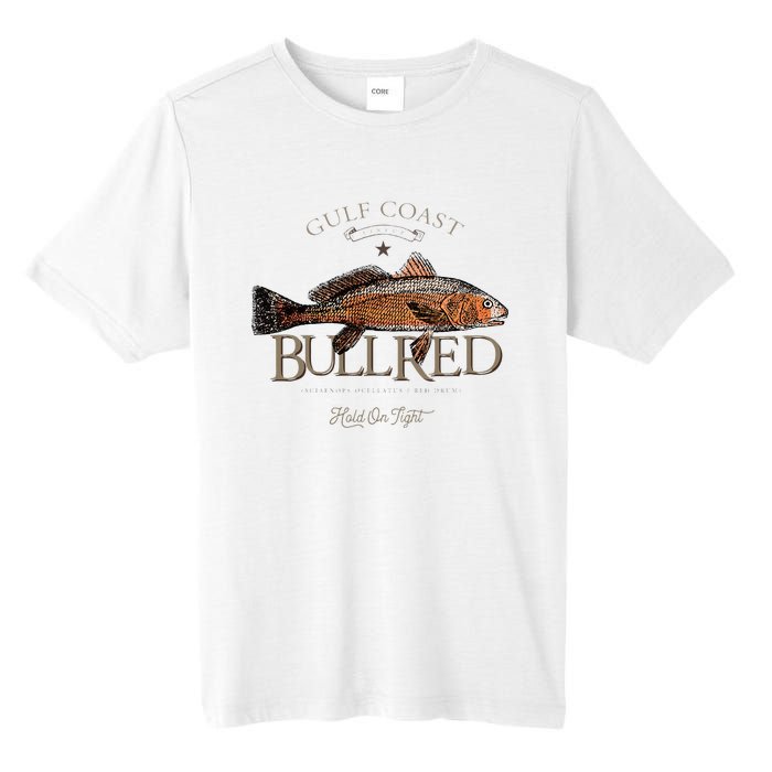 Fishing Gulf Red Drum Redfish Bull Red Tall Fusion ChromaSoft Performance T-Shirt