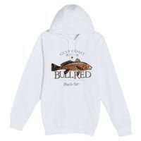 Fishing Gulf Red Drum Redfish Bull Red Premium Pullover Hoodie