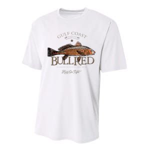 Fishing Gulf Red Drum Redfish Bull Red Performance Sprint T-Shirt