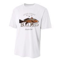 Fishing Gulf Red Drum Redfish Bull Red Performance Sprint T-Shirt