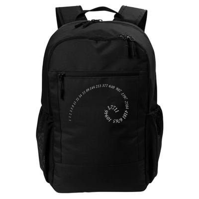 Fibonacci Golden Ratio Spiral Design For Geometry Lovers Daily Commute Backpack
