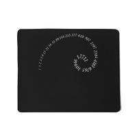 Fibonacci Golden Ratio Spiral Design For Geometry Lovers Mousepad