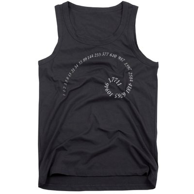 Fibonacci Golden Ratio Spiral Design For Geometry Lovers Tank Top