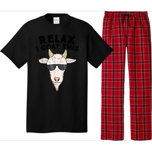 Funny Goat Relax I Goat This Funny Goat Lover Pajama Set