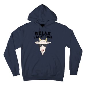 Funny Goat Relax I Goat This Funny Goat Lover Hoodie