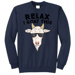 Funny Goat Relax I Goat This Funny Goat Lover Sweatshirt