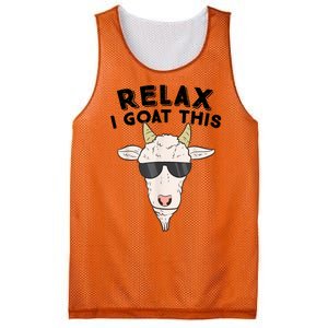 Funny Goat Relax I Goat This Funny Goat Lover Mesh Reversible Basketball Jersey Tank