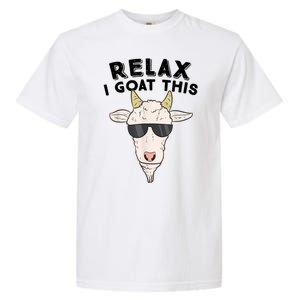 Funny Goat Relax I Goat This Funny Goat Lover Garment-Dyed Heavyweight T-Shirt