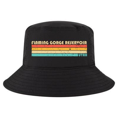 Flaming Gorge Reservoir Utah Funny Fishing Camping Summer Meaningful Gift Cool Comfort Performance Bucket Hat