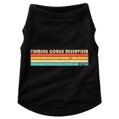 Flaming Gorge Reservoir Utah Funny Fishing Camping Summer Meaningful Gift Doggie Tank