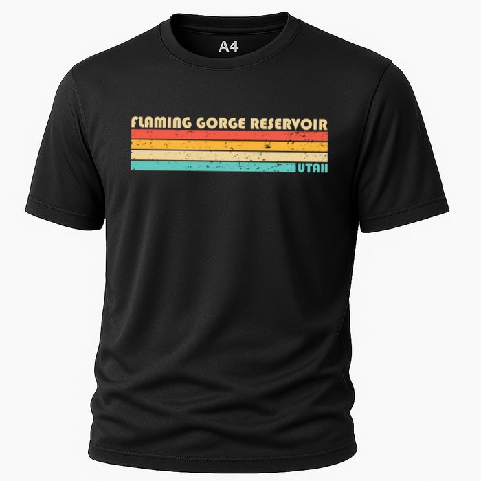 Flaming Gorge Reservoir Utah Funny Fishing Camping Summer Meaningful Gift Cooling Performance Crew T-Shirt