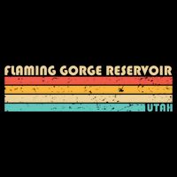 Flaming Gorge Reservoir Utah Funny Fishing Camping Summer Meaningful Gift Cooling Performance Crew T-Shirt