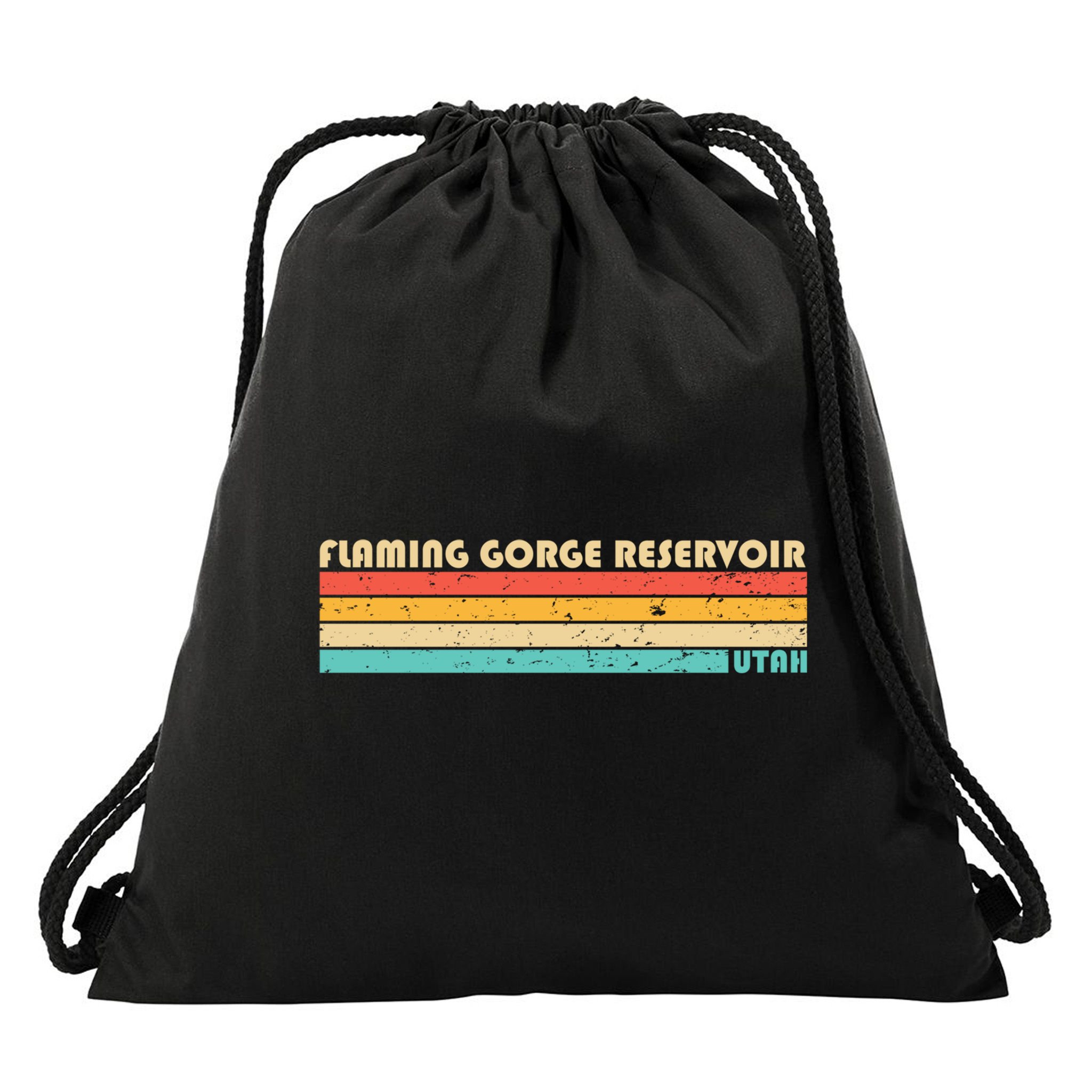 Flaming Gorge Reservoir Utah Funny Fishing Camping Summer Meaningful Gift Drawstring Bag