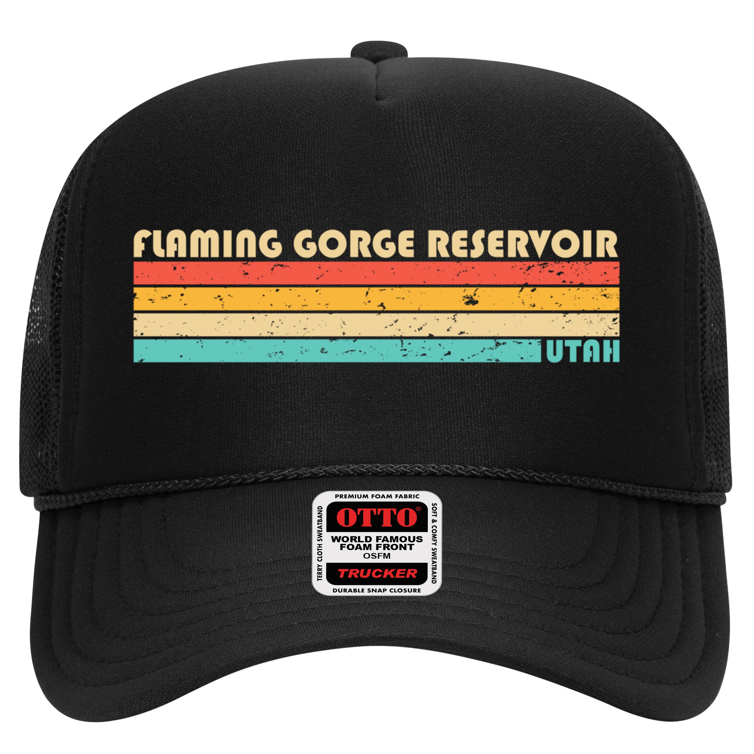Flaming Gorge Reservoir Utah Funny Fishing Camping Summer Meaningful Gift Hat