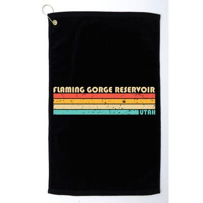 Flaming Gorge Reservoir Utah Funny Fishing Camping Summer Meaningful Gift Golf Towel