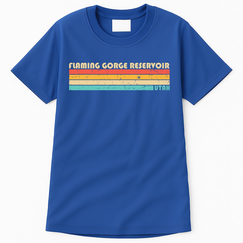 Flaming Gorge Reservoir Utah Funny Fishing Camping Summer Meaningful Gift Tall T-Shirt