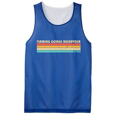 Flaming Gorge Reservoir Utah Funny Fishing Camping Summer Meaningful Gift Mesh Reversible Basketball Jersey Tank