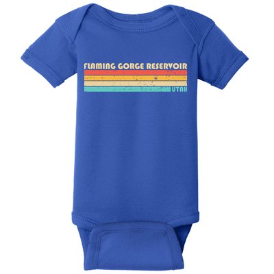 Flaming Gorge Reservoir Utah Funny Fishing Camping Summer Meaningful Gift Baby Bodysuit