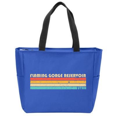 Flaming Gorge Reservoir Utah Funny Fishing Camping Summer Meaningful Gift Zip Tote Bag