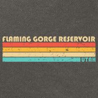 Flaming Gorge Reservoir Utah Funny Fishing Camping Summer Meaningful Gift Cotton Canvas Backpack