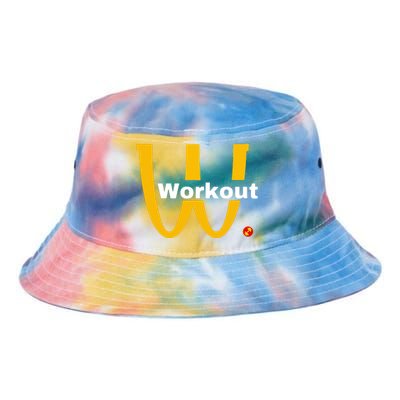 Fitness Gym Sarcastic Spoof Parody Logo Funny Workout Tie Dye Newport Bucket Hat