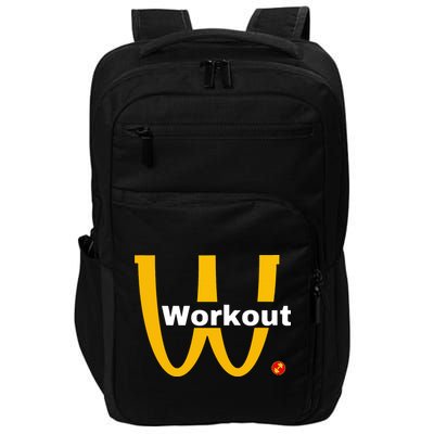 Fitness Gym Sarcastic Spoof Parody Logo Funny Workout Impact Tech Backpack